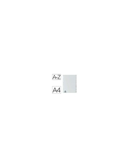 SEPARADOR ALFABETICO ELBA PLASTICO 120 MC FOLIO 16 TALADROS A-Z GRIS