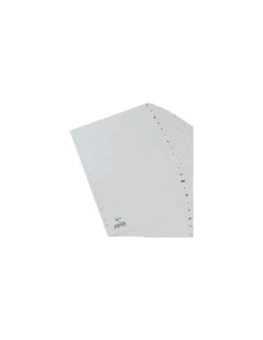 SEPARADOR ALFABETICO ELBA PLASTICO 120 MC FOLIO 16 TALADROS A-Z GRIS