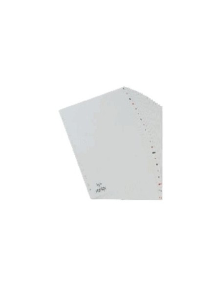 SEPARADOR ALFABETICO ELBA PLASTICO 120 MC FOLIO 16 TALADROS A-Z GRIS