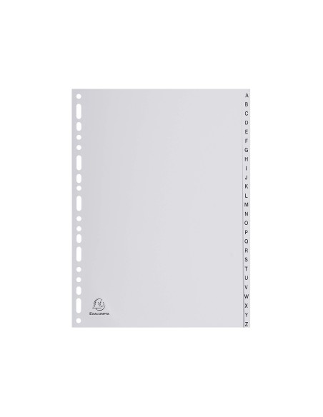 SEPARADOR EXACOMPTA CARTULINA BL A-Z 20 SEP A4 11TAL.