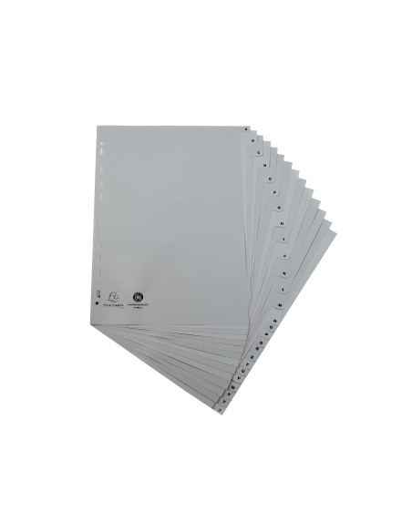 SEPARADOR EXACOMPTA CARTULINA BL A-Z 20 SEP A4 11TAL.