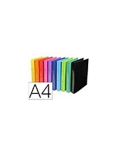 CARPETA EXACOMPTA 2 ANILLAS 30MM A4 CARTON FORRADO PVC SURT. 2