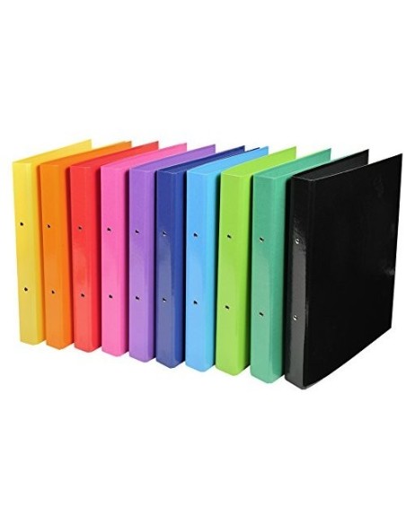 CARPETA EXACOMPTA 2 ANILLAS 30MM A4 CARTON FORRADO PVC SURT.