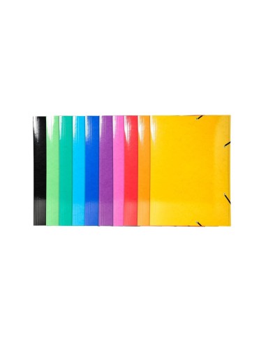 CARPETA GOMAS EXACOMPTA A3 CARTON 3 SOLAPAS COL.SURT.