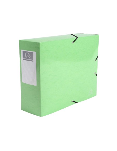 CARPETA PROYECTO EXACOMPTA CARTON LUSTRADO PLAST.A4 80MM SURT.