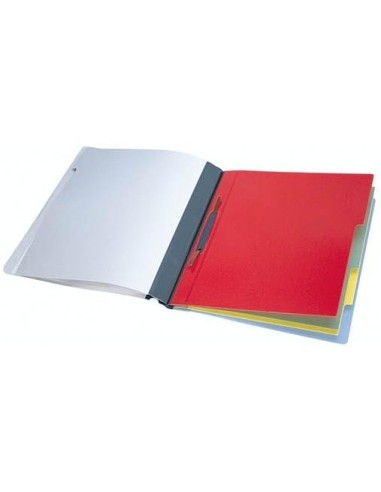 CARPETA DOSSIER FASTENER PLAST.DURACLIP A4 5 SEP.AZ. PK.DE 5 UD.