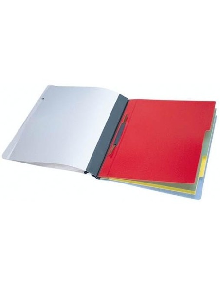 CARPETA DOSSIER FASTENER PLAST.DURACLIP A4 5 SEP.AZ. PK.DE 5 UD.