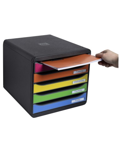 FICHERO SOBREMESA EXACOMPTA BIG-BOX PLUS CLASSIC 5 CAJONES MULTI.