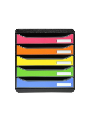 FICHERO SOBREMESA EXACOMPTA BIG-BOX PLUS CLASSIC 5 CAJONES MULTI.