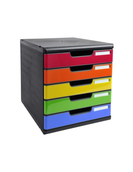 FICHERO SOBREMESA EXACOMPTA 5 CAJONES MULTICOLORES 350X288X320 MM