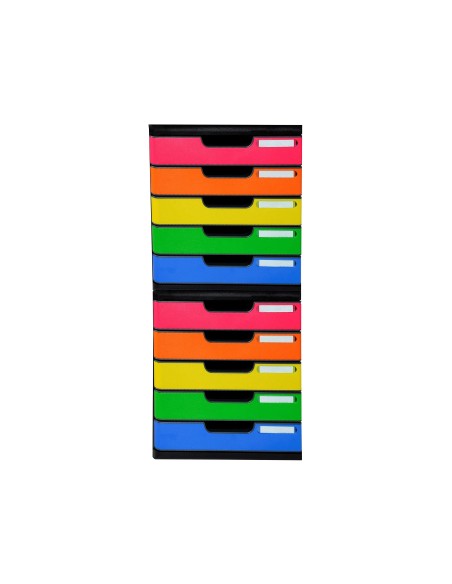FICHERO SOBREMESA EXACOMPTA 5 CAJONES MULTICOLORES 350X288X320 MM