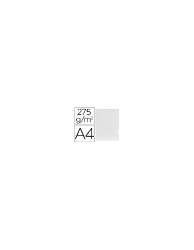SUBCARPETA PLASTIFICADA A4 275 GR. GIO 2 SOLAPAS BLANCO