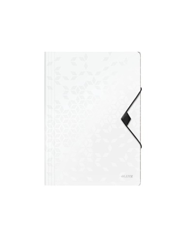 CARPETA GOMAS LEITZ WOW A4 PP 3 SOLAPAS BL.