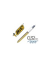 BOLIGRAFO BIC 4 SHINE ORO PUNTA 1MM 2