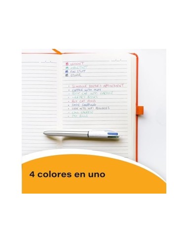 BOLIGRAFO BIC 4 SHINE ORO PUNTA 1MM