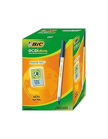BOLIGRAFO BIC ECOLUTIONS ROUND STIC AZ.