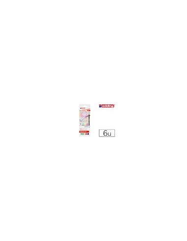 ROTULADOR EDDING PUNTA FIBRA 1200 PASTEL 1MM  6 UD.SURT.