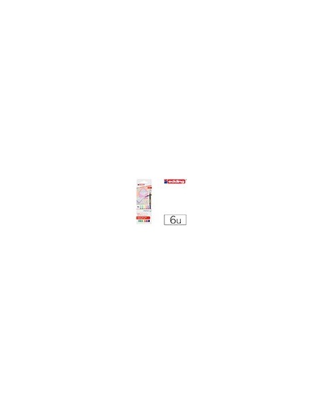 ROTULADOR EDDING PUNTA FIBRA 1200 PASTEL 1MM  6 UD.SURT.