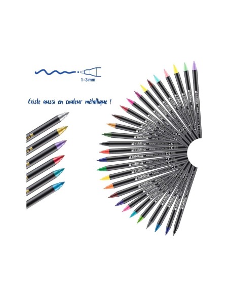 ROTULADOR EDDING PUNTA FIBRA 1200 PASTEL 1MM  6 UD.SURT.