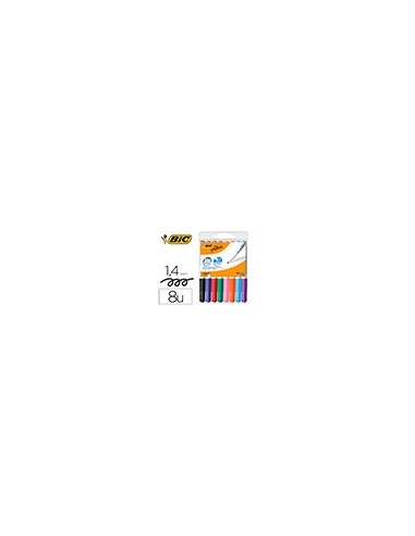 ROTULADOR BIC VELLEDA PARA PIZARRA PUNTA REDONDA 2 MM BOLSA DE 8 UNID