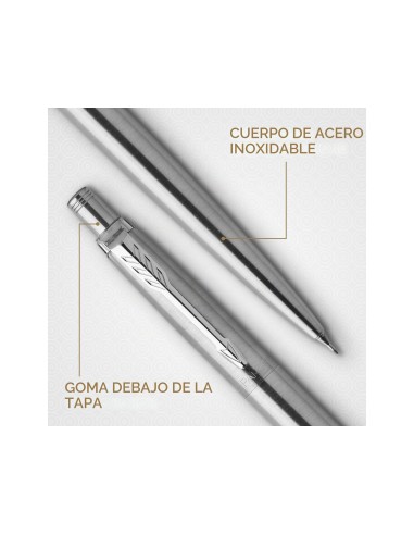 JUEGO PARKER JOTTER DUO ACERO CT BOLIGRAFO+PORTAMINAS