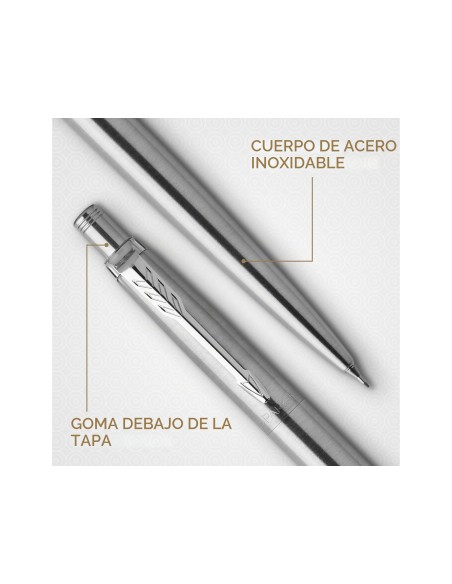 JUEGO PARKER JOTTER DUO ACERO CT BOLIGRAFO+PORTAMINAS