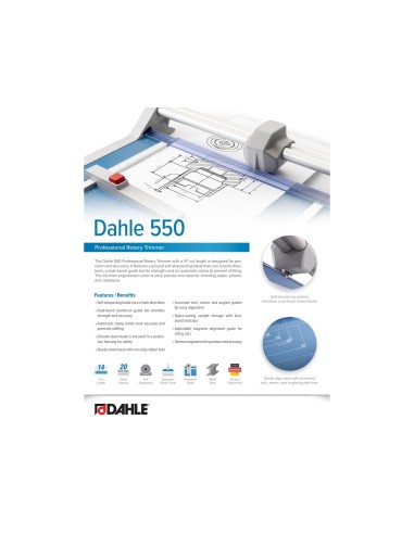 CIZALLA RODILLO DAHLE PROFESIONAL 550 A4 MET.DE CORTE 20H.