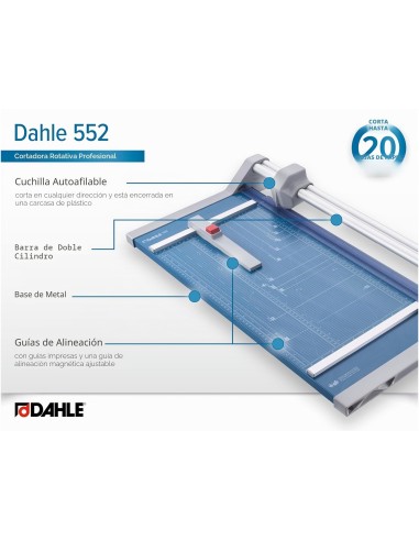 CIZALLA RODILLO DAHLE PROFESIONAL 552 A3 MET.DE CORTE 20H.