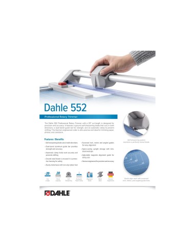 CIZALLA RODILLO DAHLE PROFESIONAL 552 A3 MET.DE CORTE 20H.