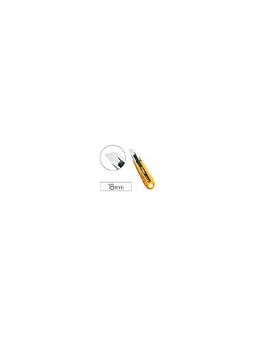 CUTER OLFA PLAST.CUCHILLA ANCHA 18MM RETRACTIL APTO ZURDOS