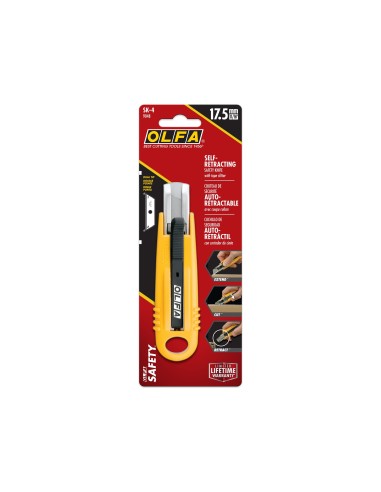 CUTER OLFA PLAST.CUCHILLA ANCHA 18MM RETRACTIL APTO ZURDOS
