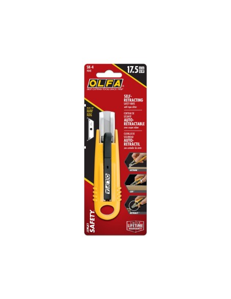 CUTER OLFA PLAST.CUCHILLA ANCHA 18MM RETRACTIL APTO ZURDOS