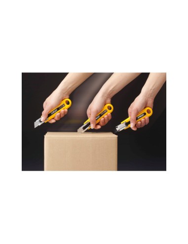 CUTER OLFA PLAST.CUCHILLA ANCHA 18MM RETRACTIL APTO ZURDOS