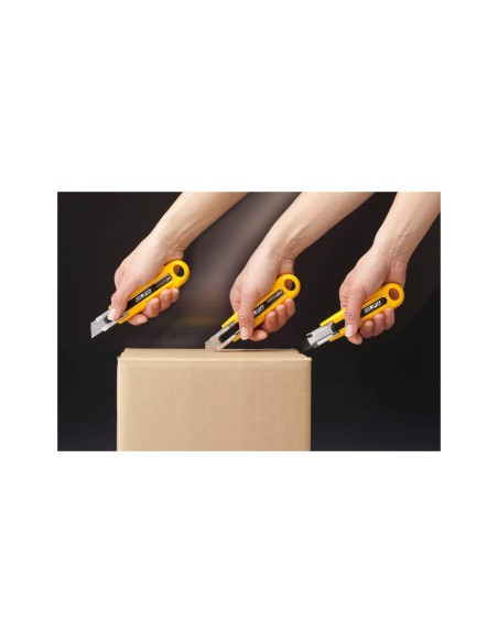 CUTER OLFA PLAST.CUCHILLA ANCHA 18MM RETRACTIL APTO ZURDOS
