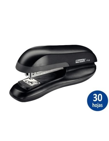 GRAPADORA RAPID F16 PLASTICO ABS COLOR NEGRO CAP. 30H 24/6 Y 26/6