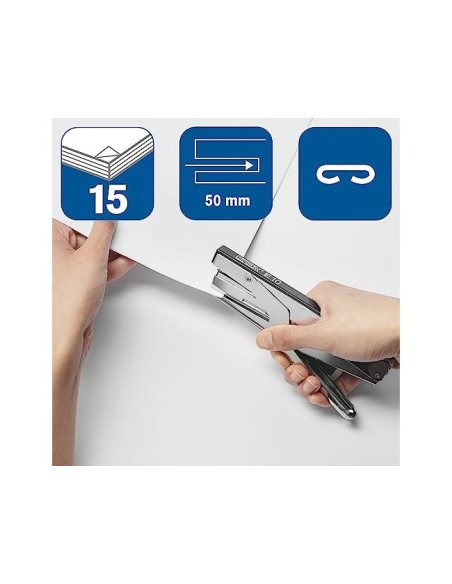 GRAPADORA TENAZA RAPID E10 CROMADO/NG. 15H. GRAPAS N 10