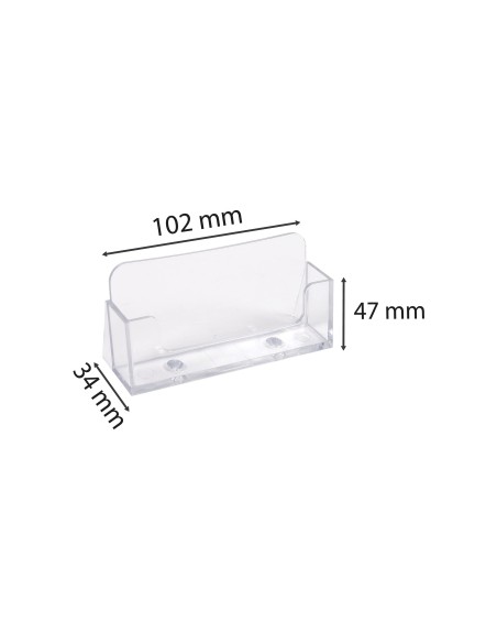 PORTATARJETAS VISITA EXACOMPTA METACRILATO CRISTAL 34X102X47MM