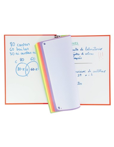 CUADERNO ESP. OXFORD SCHOOL A4 T.EXTRA MICRO 5MM 120H 90GR.5UD