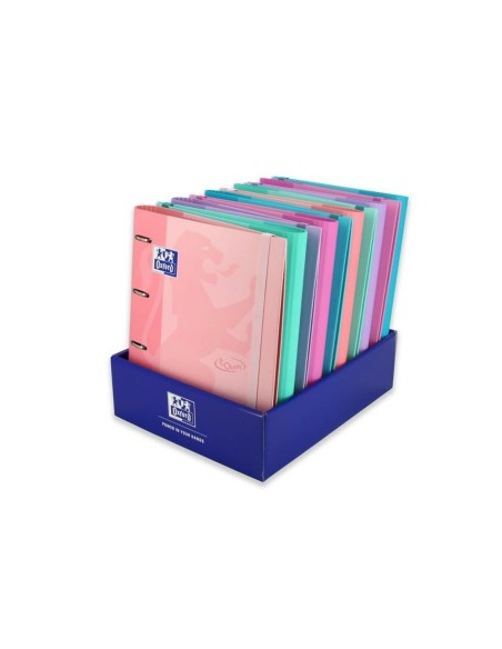 CARPETA RECAMBIO OXFORD TOUCH PASTEL 4AN.35MM A4+ T.EXTRA.GOMILLA COL