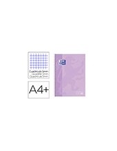 CUADERNO ESP. OXFORD SCHOOL A4+ T.EXTRA 5MM 80H. 90GR. MALVA PASTEL 2