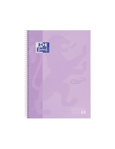 CUADERNO ESP. OXFORD SCHOOL A4+ T.EXTRA 5MM 80H. 90GR. MALVA PASTEL