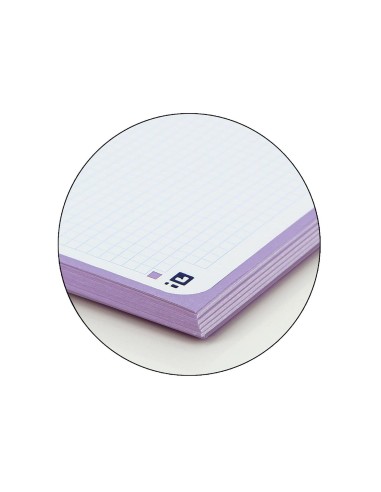 CUADERNO ESP. OXFORD SCHOOL A4+ T.EXTRA 5MM 80H. 90GR. MALVA PASTEL