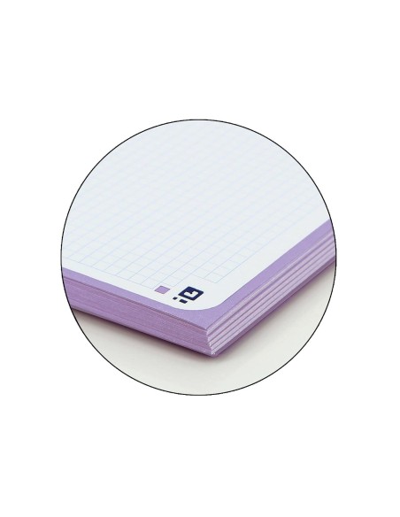 CUADERNO ESP. OXFORD SCHOOL A4+ T.EXTRA 5MM 80H. 90GR. MALVA PASTEL