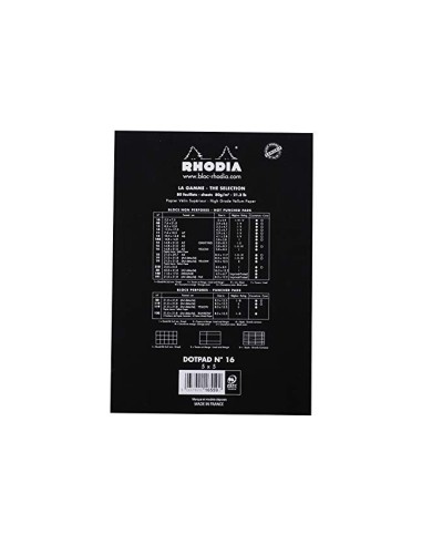 BLOC ENCOLADO RHODIA NOTA A5 MICRO 5MM 80H 80GR. NG.
