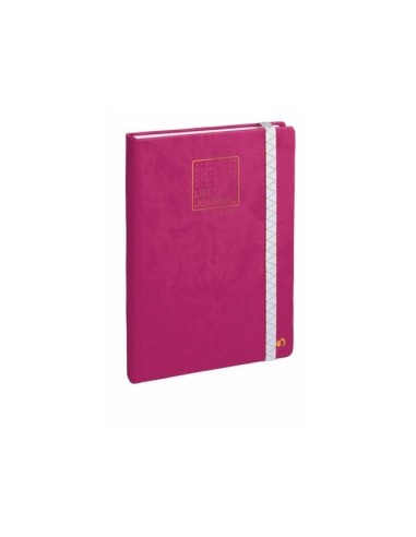 CUADERNO QUO VADIS INFINITE DOTS 15X21 CM 224H. T.SIMILPIEL CIRUELA