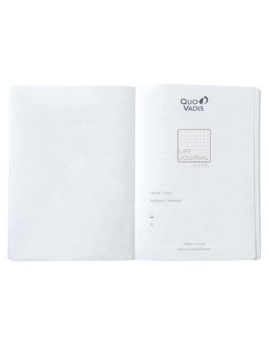 CUADERNO QUO VADIS INFINITE DOTS 15X21 CM 224H. T.SIMILPIEL CIRUELA