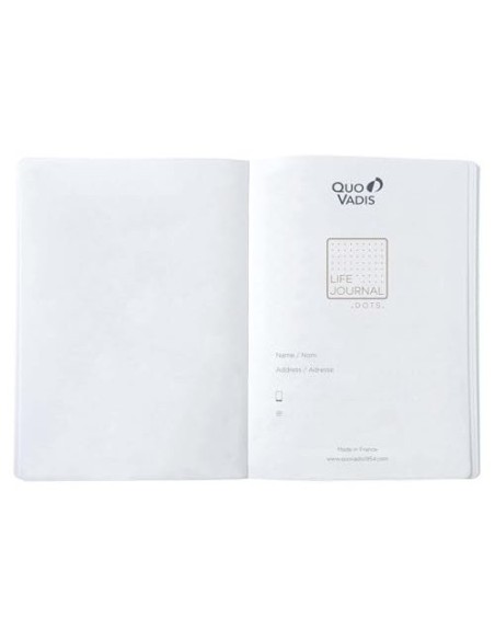 CUADERNO QUO VADIS INFINITE DOTS 15X21 CM 224H. T.SIMILPIEL VE.