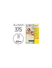 ETIQUETA ADH. AVERY BL.REDONDA REMOV.LASER TINTA 51MM 2