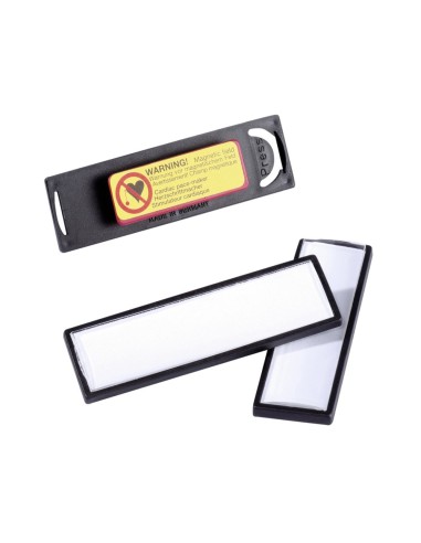 IDENTIFICADOR PORTANOMBRE PVC ANTIARAÑAZOS IMAN LUPA NG. 67X17MM