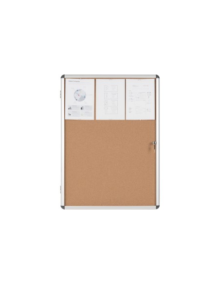 VITRINA ANUNCIOS BI-OFFICE FONDO CORCHO INTERIOR MARCO AL.720X981MM